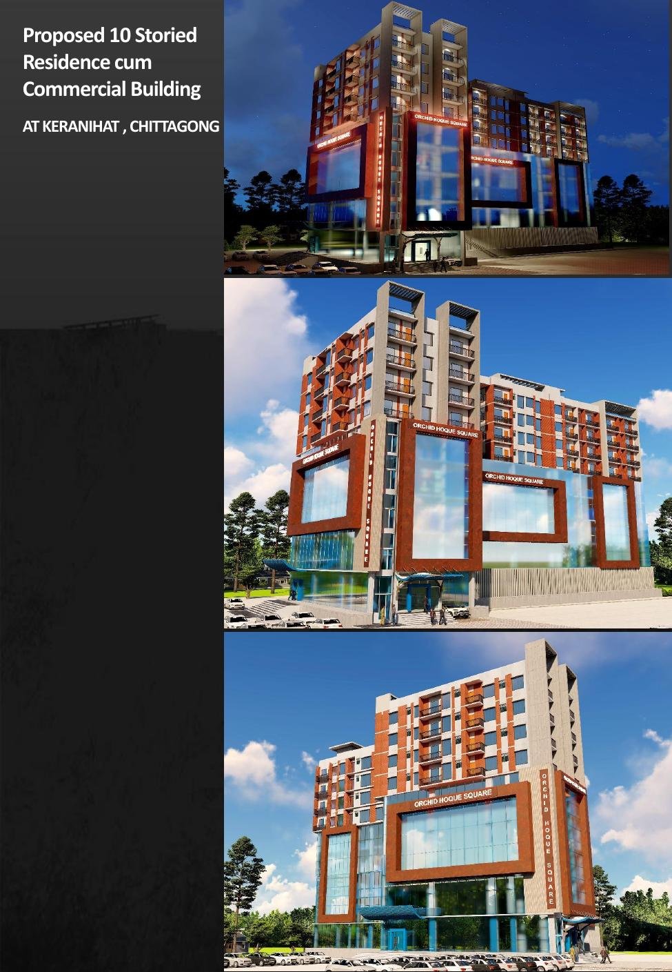Ten-storey mixed-use proposal rendering in Keranihat